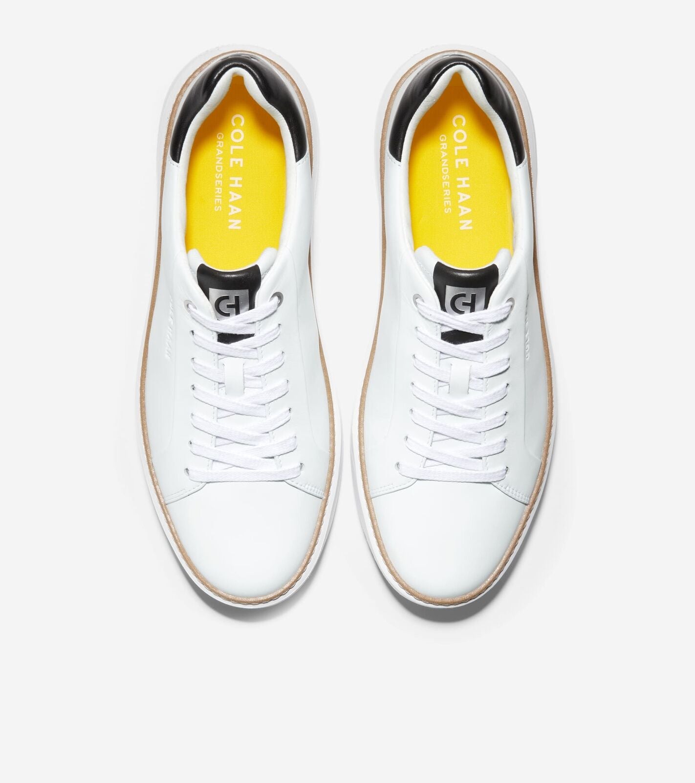 Cole Haan Men's GrandPrø Topspin Sneakers Optic White Black C34226 Brand New - AllSportsWearUSA